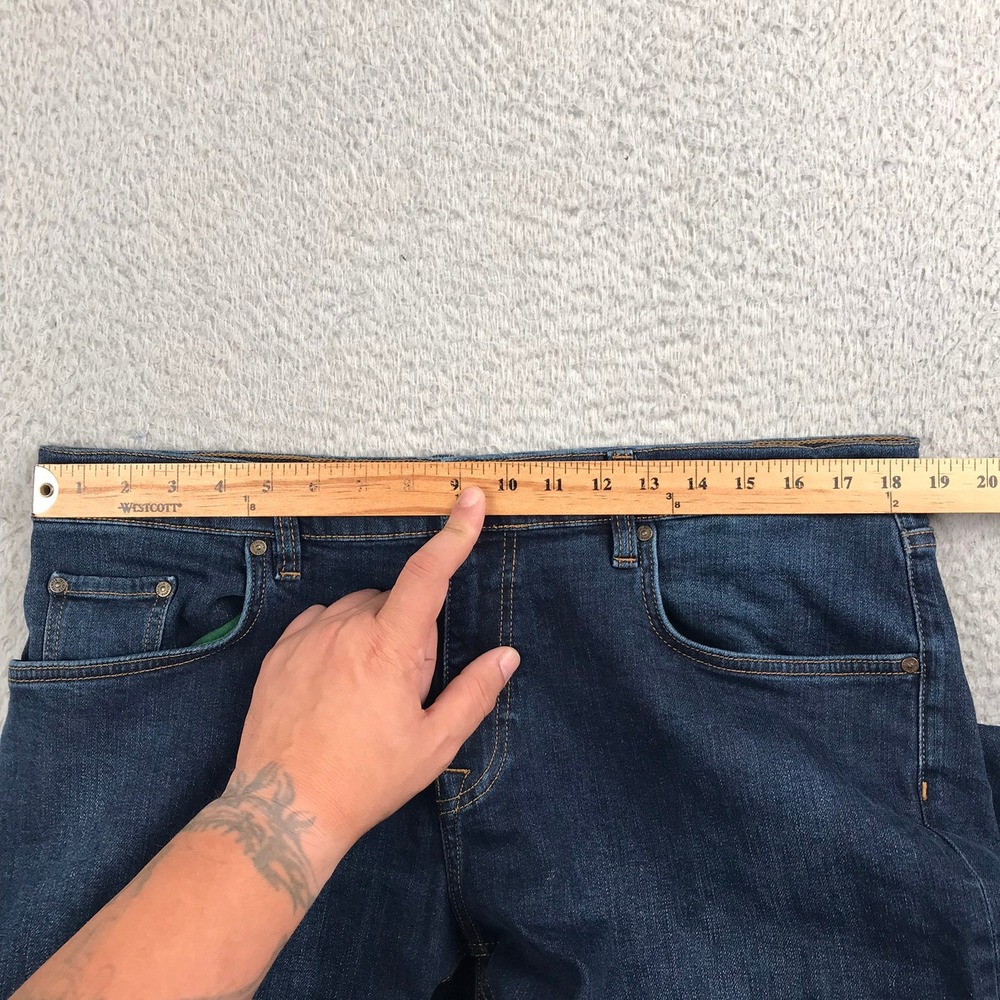 Tecovas Standard Jean Mens 36 (37x34) Dark Blue Straight Leg Stretch Denim - Picture 10 of 16